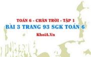Bài 3 trang 93 SGK Toán 6 Tập 1 Chân trời sáng tạo